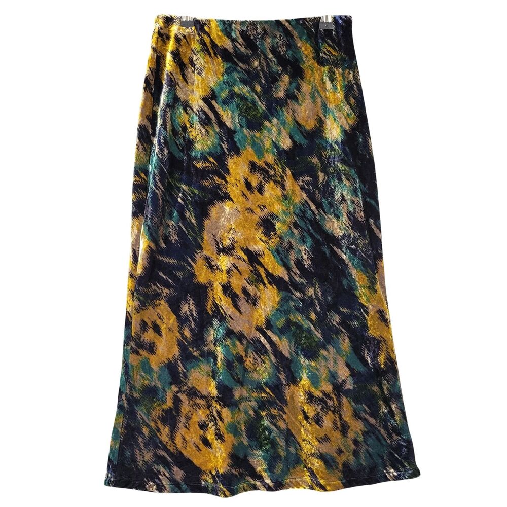 ANTHROPOLOGIE Tilda Velvet Slip Skirt Witchy Whimsigoth Fairy Grunge SIZE SMALL